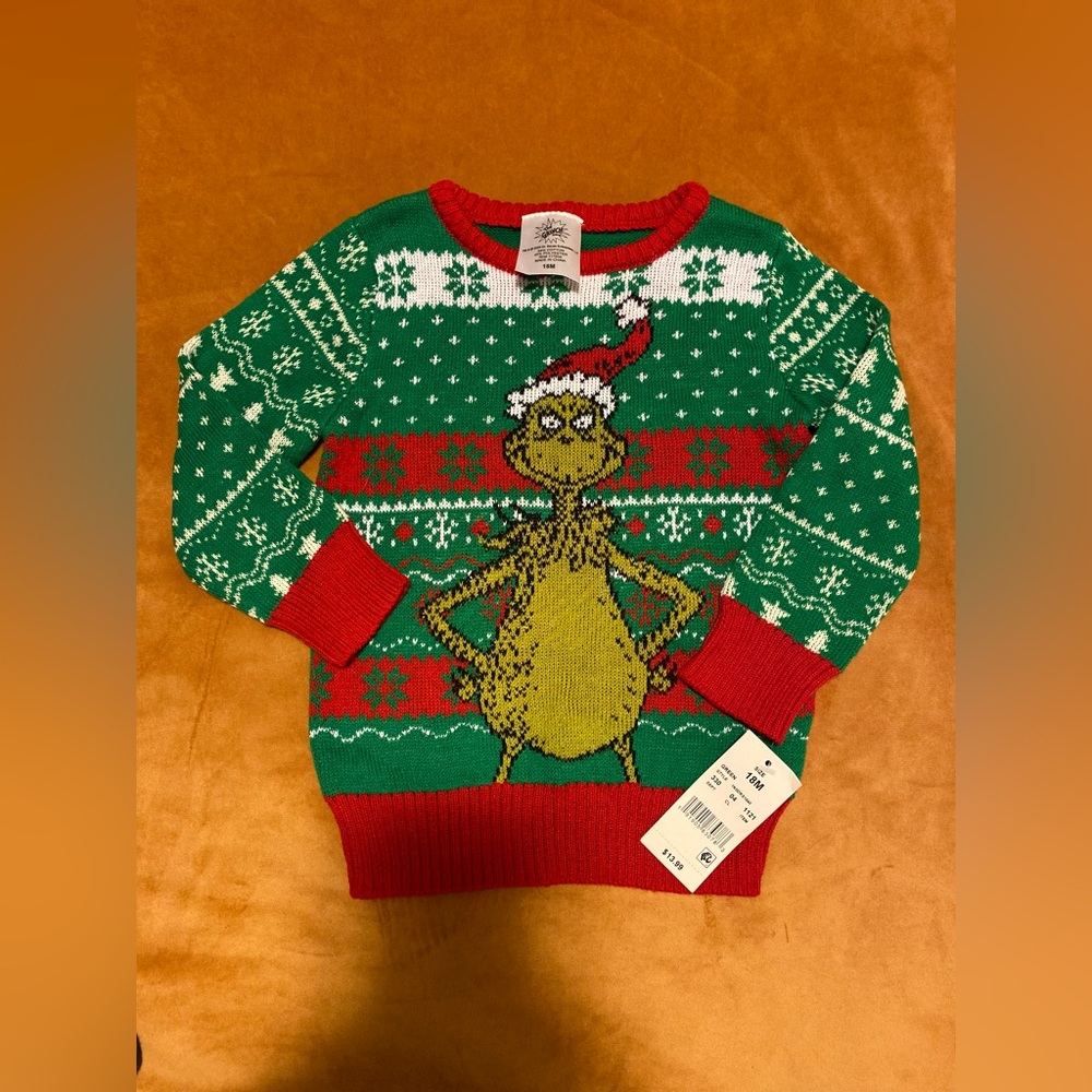 Grinch Toddler Sweater